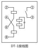 DD-1/40接地繼電器外引接線圖