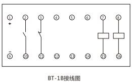 BT-1B/200同步檢查繼電器內(nèi)部接線及外引接線圖