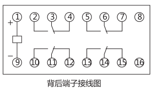 BS-30時間繼電器內部接線及外引接線圖片