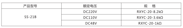 SS-21B型時(shí)間繼電器外附電阻規(guī)格圖片